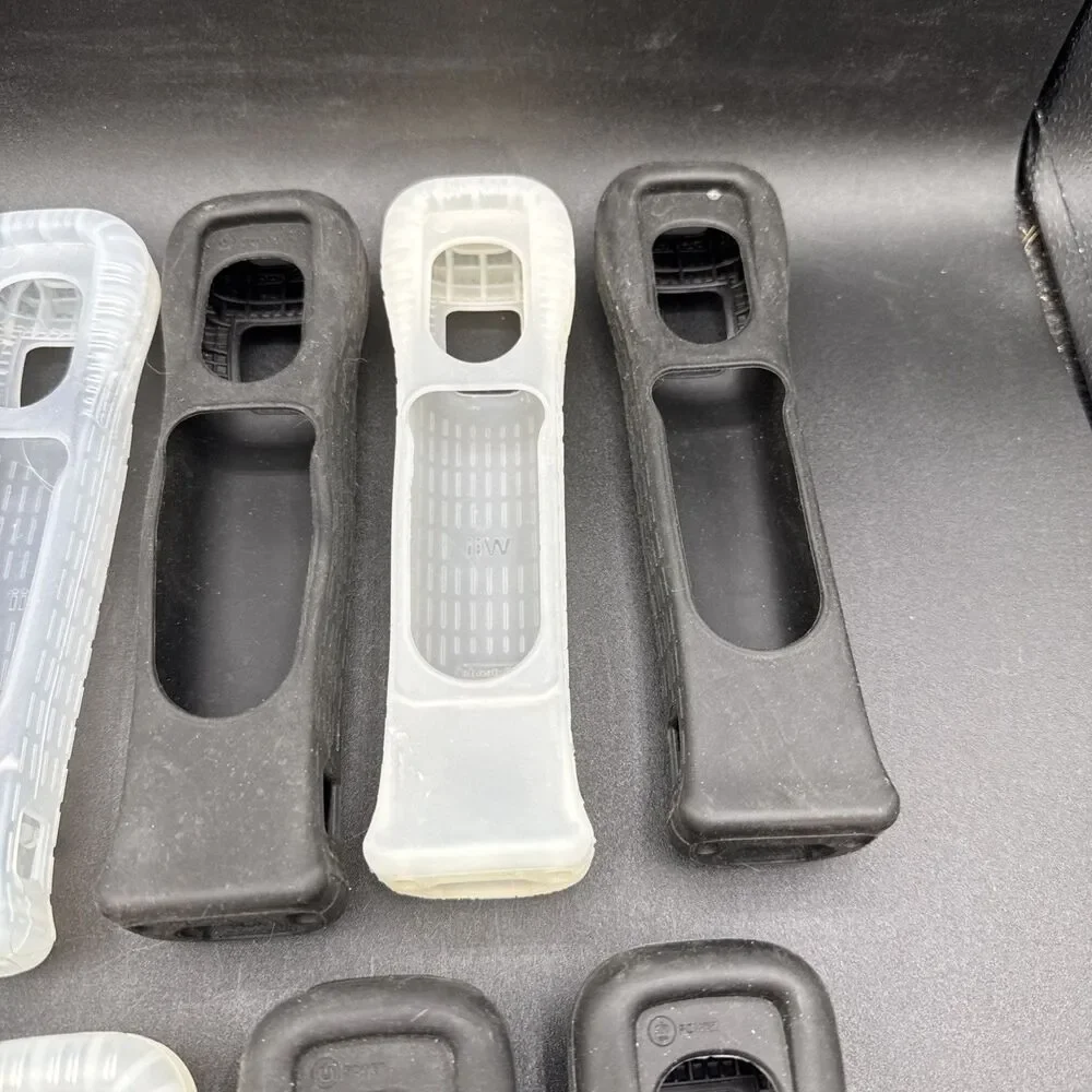 Lot of 9 Nintendo Wii Remote Silicone Gel Cover Grip Sleeve See Pictures